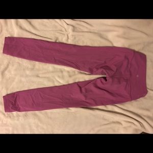 Pink Lululemon 7/8 leggings